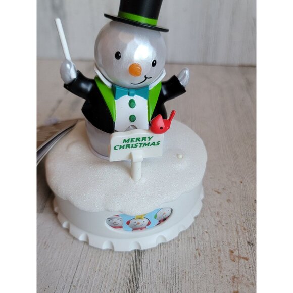 Hallmark band conductor snowman animated Xmas figure concert - Picture 7 of 8
